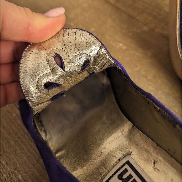 Vintage Purple Suede pointed toe heels size 7 - Picture 7 of 10